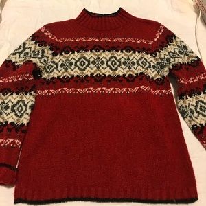 Red Fuzzy Christmas sweater, Small